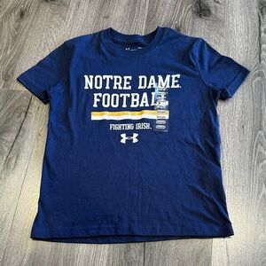 ❤️Under Armour Navy Notre Dame Football Tee size small